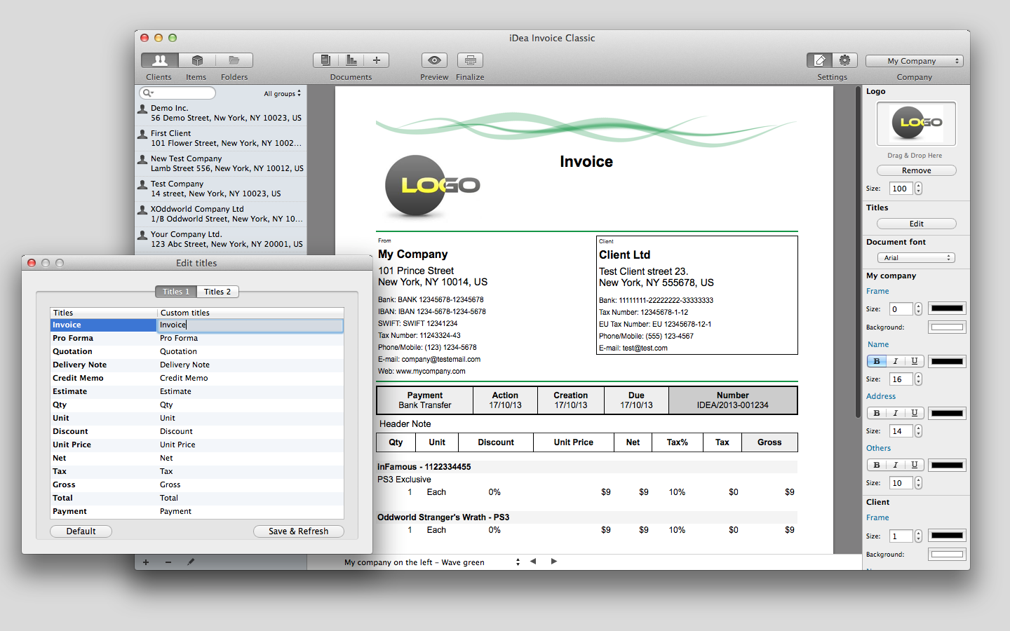 Invoice software for macbook
